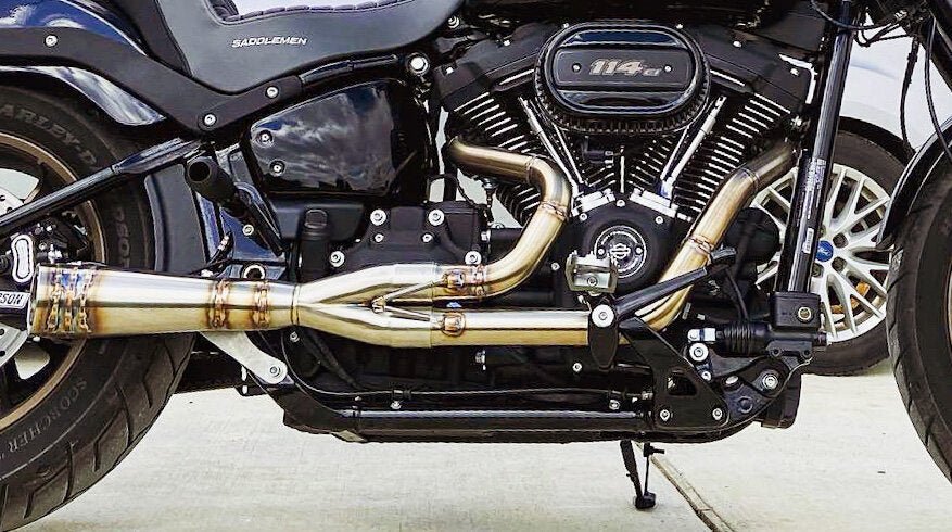 Royal-T Racing - M8 Softail Stepped Exhaust - EXHAUST - Royal T - Lucky Speed Shop