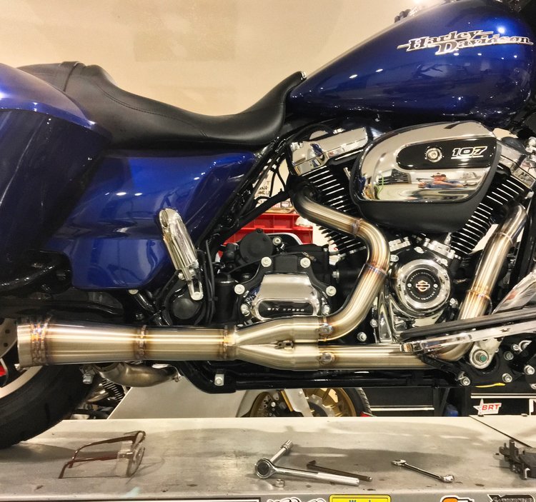 Royal-T Racing - M8 Touring Stepped Exhaust - EXHAUST - Royal T - Lucky Speed Shop