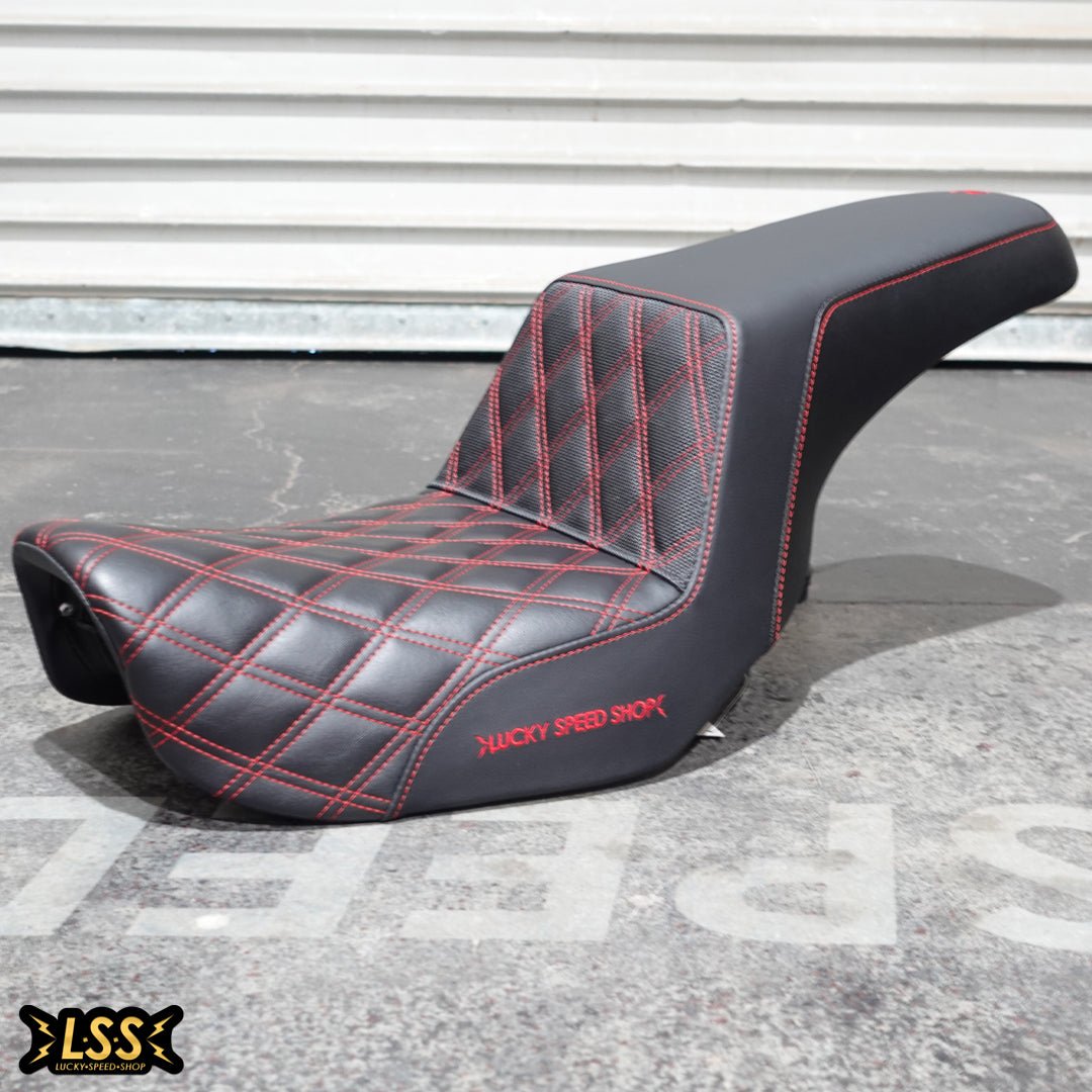 Saddlemen x LSS Custom Seat - SEAT - Lucky Speed Shop - Lucky Speed Shop