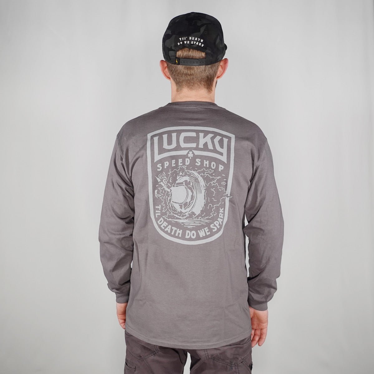 "Smoke Out" Long Sleeve - Mens Casual - Lucky Speed Shop - Lucky Speed Shop