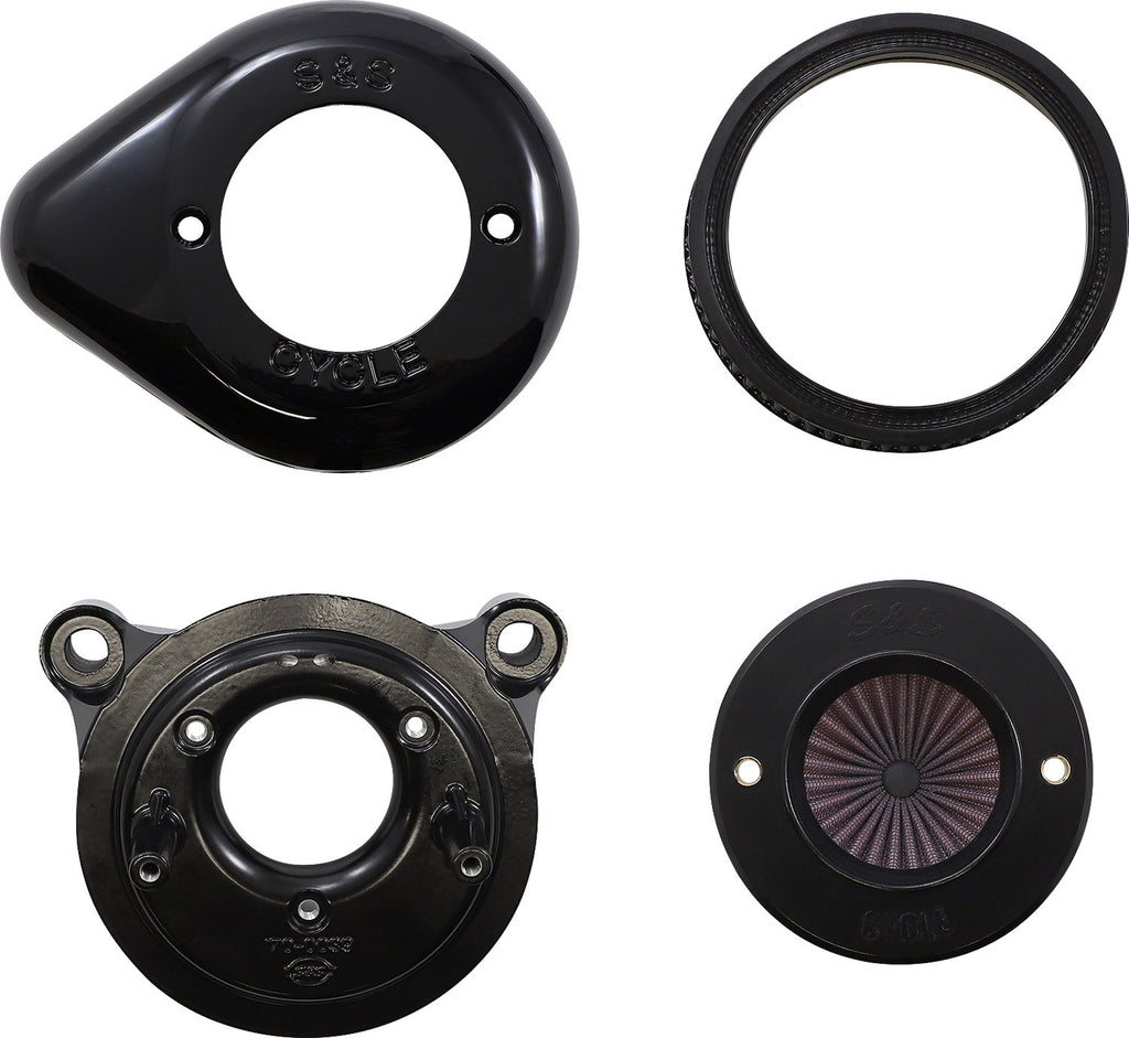 S&S CYCLE Air Stinger Stealth Air Cleaner Kit - Black 170-0720A - Lucky Speed Shop